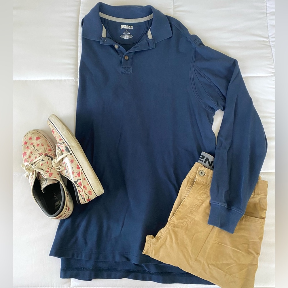 Duluth Trading long sleeve polo